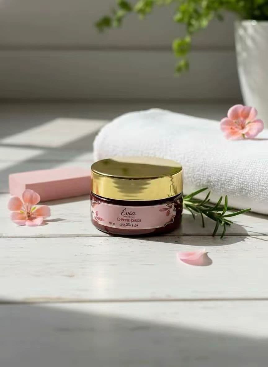 Crème rosée pour les pieds